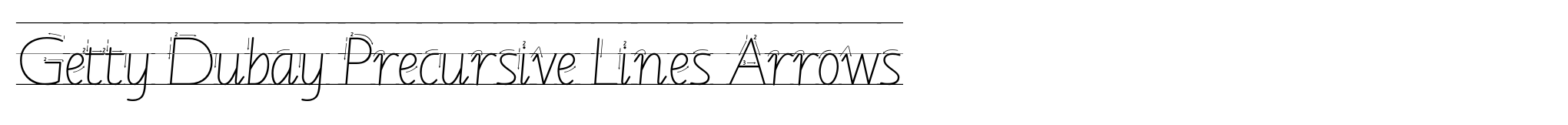 Getty Dubay Precursive Lines Arrows image